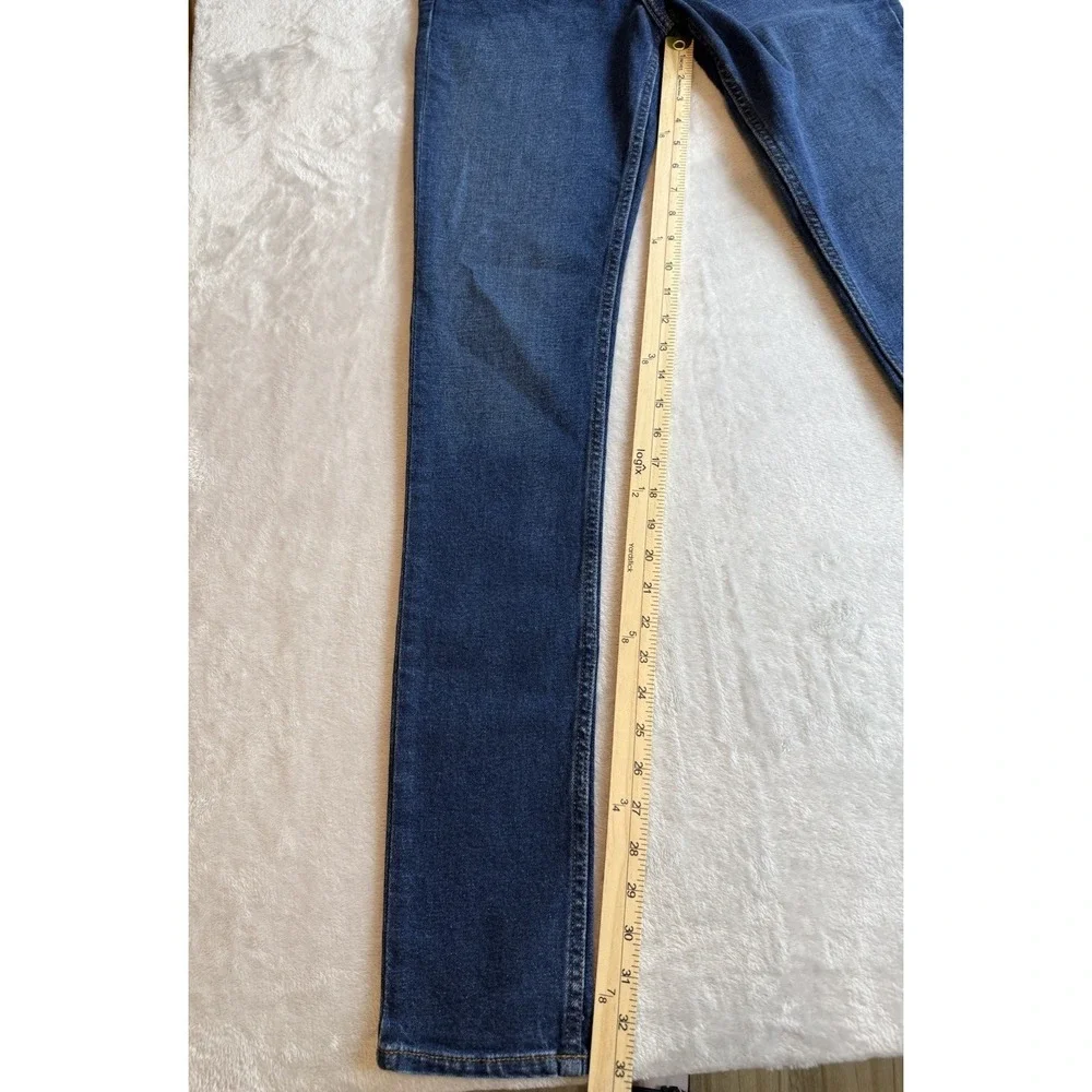 Smith & Rouge No 75 High Rise Skinny Dark Wash Long Length Womens Jeans Sz 28x34